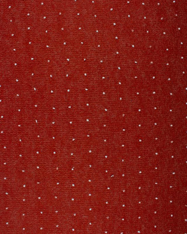 White dots wool effect - background Rust - Tissushop